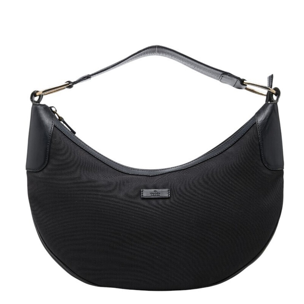 Gucci GG Crystal Hobo Bag Black Leather